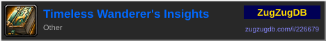 Timeless Wanderer's Insights: forum signature banner