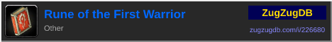 Rune of the First Warrior: forum signature banner