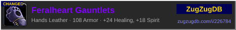 Feralheart Gauntlets: forum signature banner