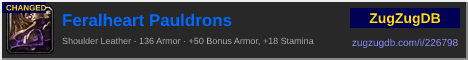 Feralheart Pauldrons: forum signature banner