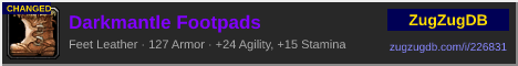 Darkmantle Footpads: forum signature banner
