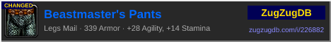 Beastmaster's Pants: forum signature banner