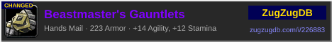 Beastmaster's Gauntlets: forum signature banner