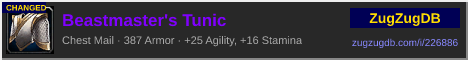 Beastmaster's Tunic: forum signature banner