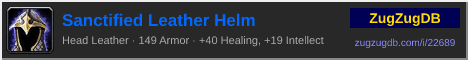 Sanctified Leather Helm: forum signature banner