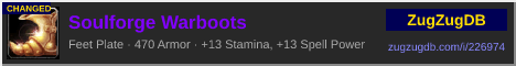 Soulforge Warboots: forum signature banner