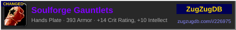 Soulforge Gauntlets: forum signature banner