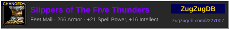 Slippers of The Five Thunders: forum signature banner