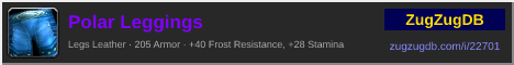 Polar Leggings: forum signature banner