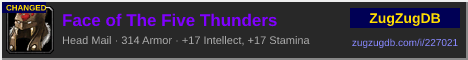 Face of The Five Thunders: forum signature banner
