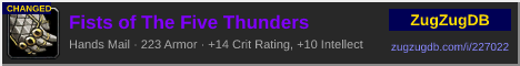 Fists of The Five Thunders: forum signature banner