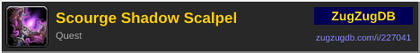 Scourge Shadow Scalpel: forum signature banner