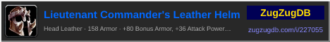 Lieutenant Commander's Leather Helm: forum signature banner