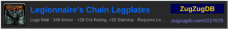 Legionnaire's Chain Legplates: forum signature banner