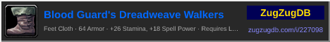 Blood Guard's Dreadweave Walkers: forum signature banner