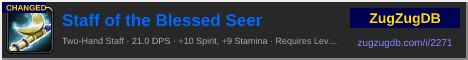 Staff of the Blessed Seer: forum signature banner