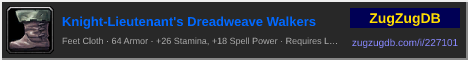 Knight-Lieutenant's Dreadweave Walkers: forum signature banner