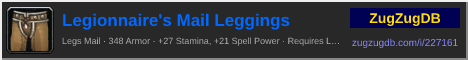 Legionnaire's Mail Leggings: forum signature banner