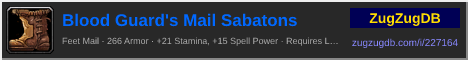 Blood Guard's Mail Sabatons: forum signature banner