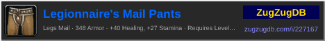 Legionnaire's Mail Pants: forum signature banner