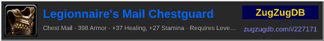 Legionnaire's Mail Chestguard: forum signature banner