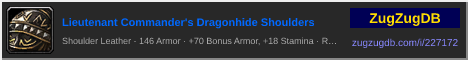 Lieutenant Commander's Dragonhide Shoulders: forum signature banner