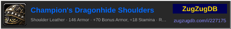 Champion's Dragonhide Shoulders: forum signature banner