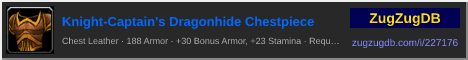 Knight-Captain's Dragonhide Chestpiece: forum signature banner