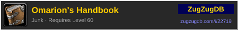 Omarion's Handbook: forum signature banner