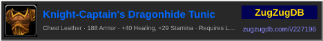 Knight-Captain's Dragonhide Tunic: forum signature banner