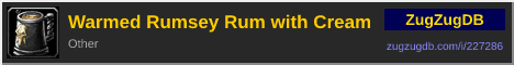 Warmed Rumsey Rum with Cream: forum signature banner