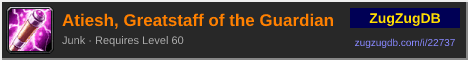 Atiesh, Greatstaff of the Guardian: forum signature banner