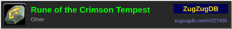 Rune of the Crimson Tempest: forum signature banner