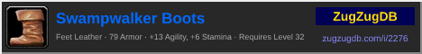 Swampwalker Boots: forum signature banner