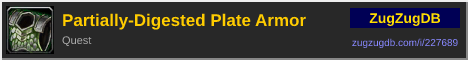 Partially-Digested Plate Armor: forum signature banner