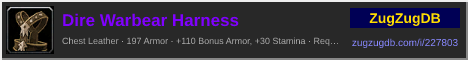 Dire Warbear Harness: forum signature banner