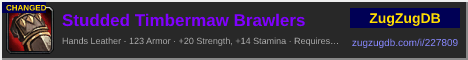 Studded Timbermaw Brawlers: forum signature banner