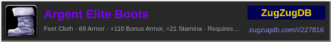Argent Elite Boots: forum signature banner