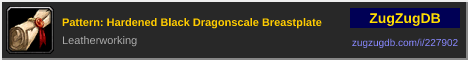 Pattern: Hardened Black Dragonscale Breastplate: forum signature banner