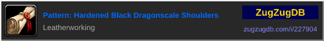 Pattern: Hardened Black Dragonscale Shoulders: forum signature banner