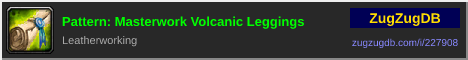 Pattern: Masterwork Volcanic Leggings: forum signature banner