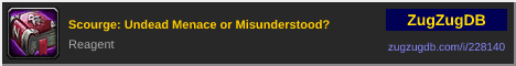 Scourge: Undead Menace or Misunderstood?: forum signature banner