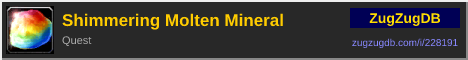 Shimmering Molten Mineral: forum signature banner