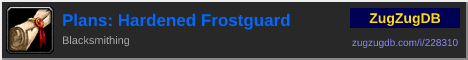 Plans: Hardened Frostguard: forum signature banner