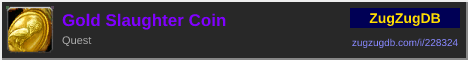 Gold Slaughter Coin: forum signature banner