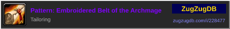 Pattern: Embroidered Belt of the Archmage: forum signature banner