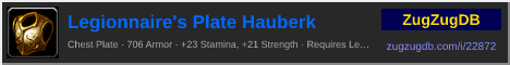 Legionnaire's Plate Hauberk: forum signature banner
