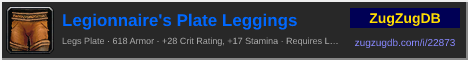 Legionnaire's Plate Leggings: forum signature banner