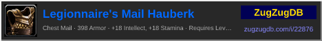 Legionnaire's Mail Hauberk: forum signature banner