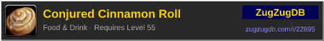 Conjured Cinnamon Roll: forum signature banner